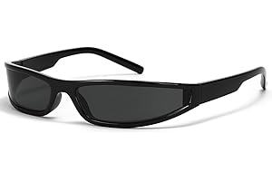 SHEEN KELLY Occhiali da sole avvolgenti per uomo e donna Vintage Occhiali da sole in stile gangster Occhiali da sole futuristici