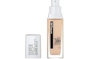 MAYBELLINE NEW YORK Maybelline New-York - Fond de Teint Liquide Longue Tenue, Sans Transfert, Haute Couvrance - Superstay Active Wear 30h - Teinte : Ivoire Claire (03) - Contenance : 30 ml