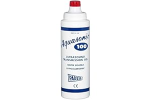 AQUASONIC 100 Parker Aqua Sonic 100 Ultrasound Gel, Ultrasonic Transmission Gel, Hypoallergenic, Water Soluble, Diagnostic & Therapeutic Medical Ultrasound, 250 ml