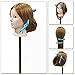 24Inch Hairdressing & Makeup Practice Head Mannequin Doll 30% Real Hair Mannequin Hairdresser Head 27#