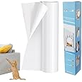 Qpets® Leather Couch Protector Sticker, Cut-to-Fit Cat Scratcher Anti-Scratch Tape Transparent, Self-Adhesive Leather Couch Protector Sticker for Families with Cats Dogs (30x300cm)
