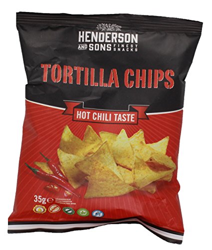 Henderson and Sons - Tortilla Chips Hot Chili Taste Maischips - 35g