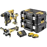 Dewalt DCK305P2T 18V XR 5.0 Ah Li-ion K&ouml;m&uuml;rs&uuml;z Kombinasyon 3 Par&ccedil;a Kit
