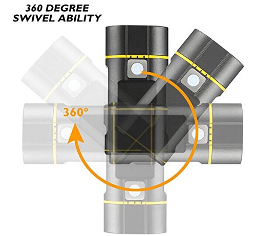 hellsten und leistungsstark 800 Lumen USB Wiederaufladbares Fahrradlicht, Mountain, Road Fahrrad Scheinwerfer mit internen Akku 6000 ma- gratis USB wiederaufladbar aus Aluminium Bike Bonus Rücklicht - 7