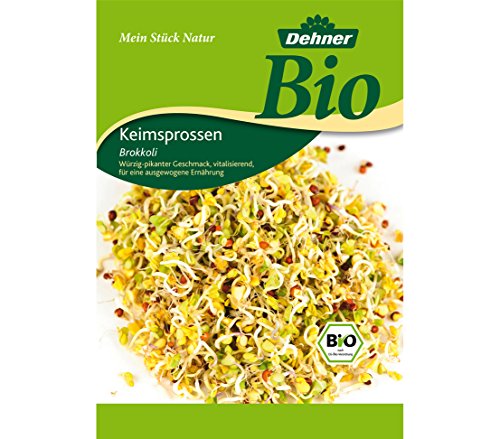 Dehner Bio Keimsprossen, 8 Sorten, Kresse, Brokkoli, Rettich, Radies, Weizen, Rauke, Bohnen, Alfalfa - 8