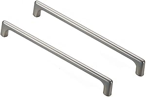 BOZONLI Kwadratowe Uchwyty do Szafek,Szczotkowane Matowe Stopy Cynku Uchwyty do Drzwi Kuchennych T Uchwyt do Baru Wyciągi do Szuflady Gałki do Szafek Uchwyty do Szafek (192mm, 2 Pack)