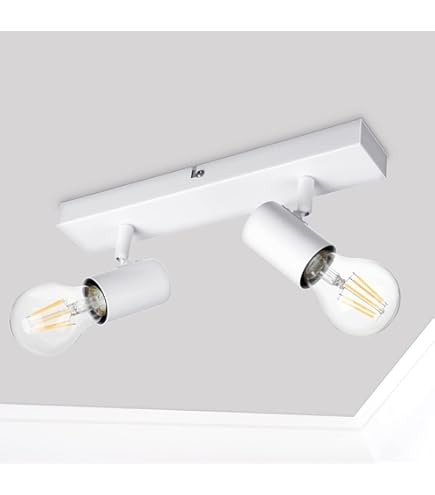 Lampada A Soffitto Philips Deltoid - 3 Faretti Orientabili, Senza Lampadine, Bianco, 28W Ciascuno - 7