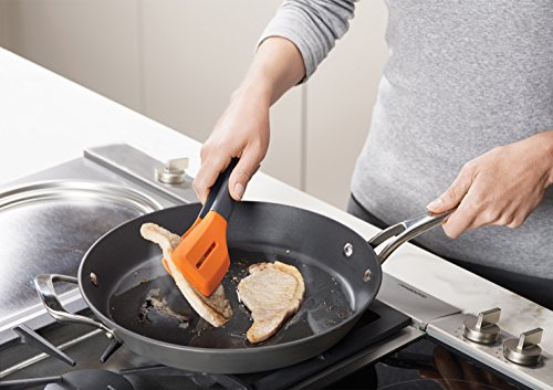 Joseph Joseph 10142 Turner Tongs Ergonomischer Silikon-Wender Edelstahl, 29,9 x 5,8 x 4,7 cm, grau/orange - 3