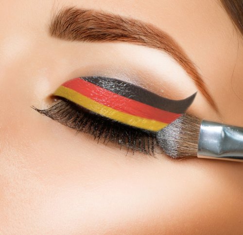 Crazy Eyes Lidschatten Tattoo EM Special 2016 Deutschland 3er Set, Deutsche Flagge, Fanartikel Deutschland