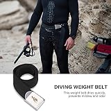 Este cinturón de pesas de buceo está hecho de hebilla de levas de acero inoxidable 304 calificada y correas de PP súper fuertes.