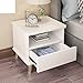 Produktbild Einfacher moderner nachttisch,Schlafzimmer lagerschrank mini nachtlager schrank holz bein schließfächer-A