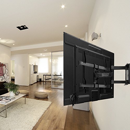 Perlegear TV Wandhalterung für 37-70 Zoll TVs – TV Halterung mit bis zu 45kg Gewicht – Beugt Nacken/Augen-Überanstrengung vor – inklusive 10 Fuß HDMI Kabel und Beton-Dübel - 7