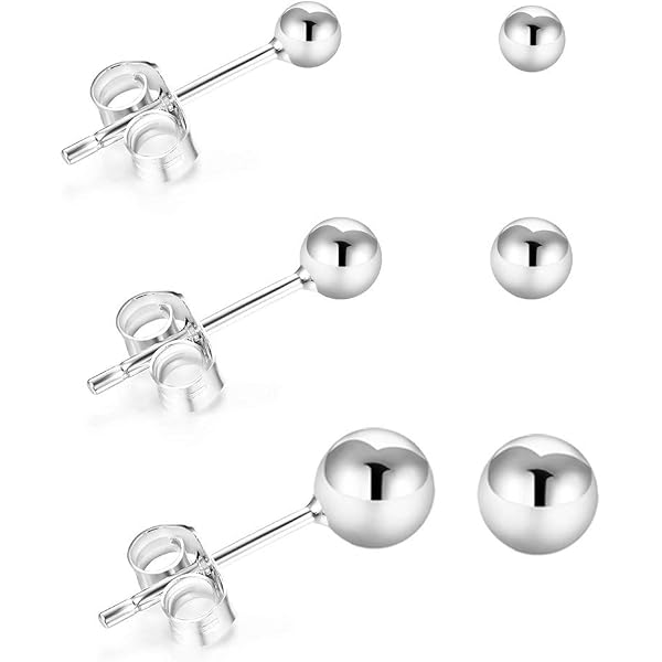 ALEXCRAFT Boucles D'Oreilles Argent 925 Créoles Cœur Géométriques Pour Femme