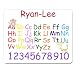 Produktbild ryan-lee – personalisierbar Kids Alphabet und Zahlen Educational Premium Mauspad (5 Dick).