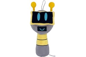 Super JAKES Sprunki Plush, Sprunki Game Plush Toys,Soft Stuffed Animal Pillow Figure Doll Christmas Birthday Gifts for Adult Kids (Yellow White)