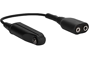Cuifati Adaptador de Auriculares Walkie Talkies para Baofeng BF-9700 A-58 UV-XR UV-5S GT-3WP UV-9R Plus, Adaptador de Cable de Audio de Walkie Talkie de 2 Pines K-Head