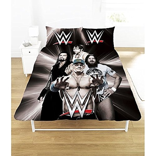 Preisvergleich Produktbild WWE Kinder Bettwäsche Superstars (Doppelbett) (Schwarz)