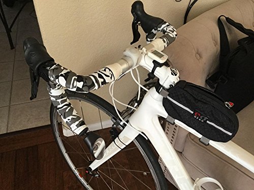 Topcabin® Camouflage-Serie, Bequeme Gel-Lenkerbänder für Rennräder, mit reflektierenden Lenkerstopfen - 6