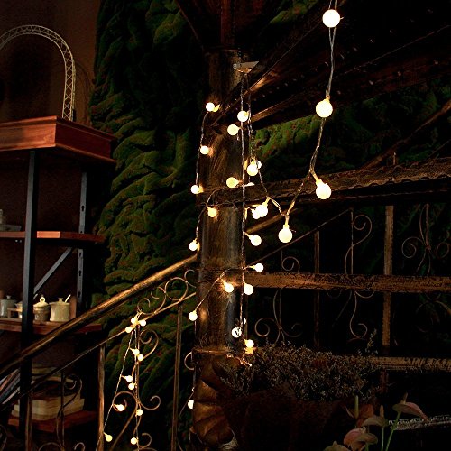 InnooTech LED Globe Lichterkette Innen Deko Glühbirne 10 Meter 100er Warmweiß DC 31V - 4