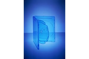 2 x Amaray azul fundas de DVD o Blu-ray con capacidad para 2 discos