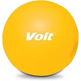 Voit T5405 65 cm. Pilates Topu + Pompa Hediyeli Unisex, Sarı, Tek Beden