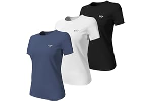 Lo.gas Maglietta Sportiva Uomo Manica Corta Asciugatura Rapida Traspirante per Palestra e Corsa 3/5 Pezzi