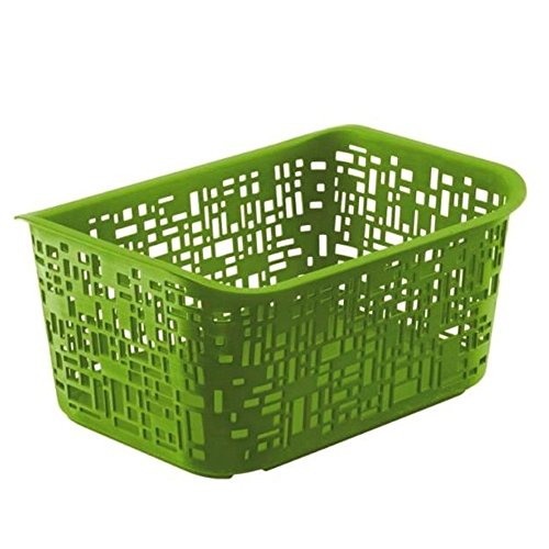 Rotho Urban Kunstoff Plastikkorb / Aufbewahrungsbox, 10 L, 37 cm x 26.8 cm x 17.5 cm, Grün, EF250265