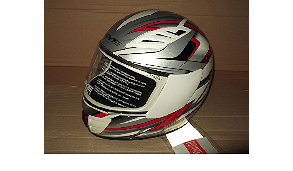 CASCO INTEGRALE MOTO ORIGINALE YAMAHA BYE HERO BIANCO/ROSSO/SILVER TAGLIA L  : Auto e Moto