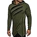 Produktbild Hoodie Herren Xinan Langarm Sweatshirt Tops Jacke Mantel Outwear (L, Armeegrün)