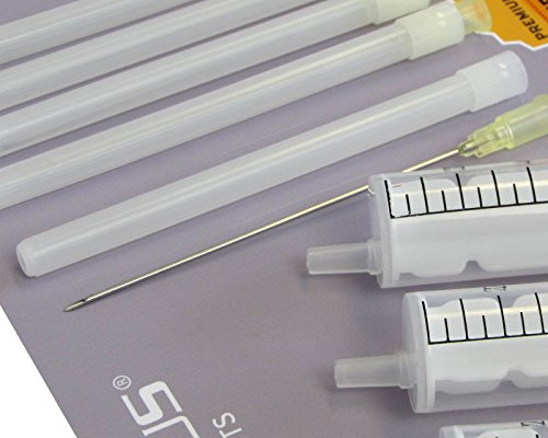 5 x 10 ml Einmalspritzen / Einwegspritzen, Refillspritzen, Wegwerfspritzen mit 70 mm Kanülen im Set für Refill, Modellbau, Hobby, Malerei und Industrie - 3
