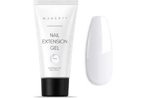Makartt Gel de Extensión de Uñas de Gel Polivinílico Gel duro para Uñas Blanco Builder para Uñas Regalo de Belleza para el Constructor de Uñas de Gel del Día de San Valentín