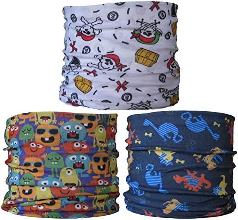 Multifunctional Headwear (3 Pack) Neck Tubes (Ref A5) Childrens, Child Size.