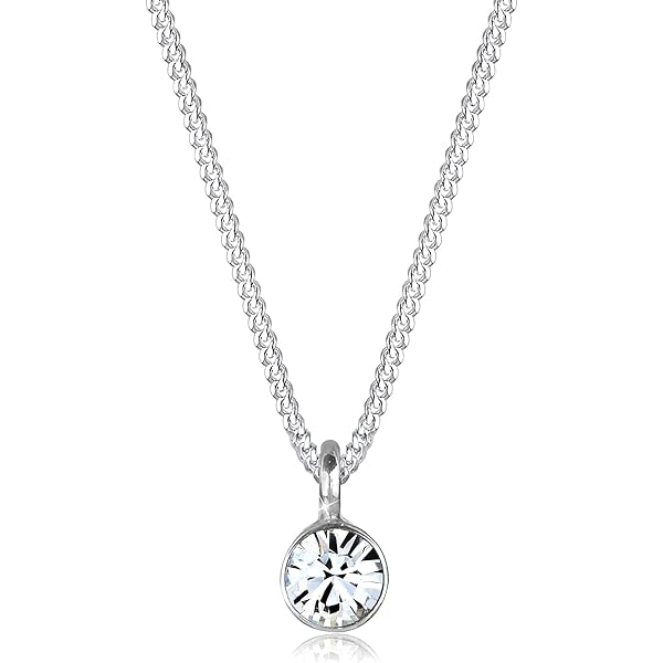 Elli Orecchini da Donna Set Basic con Cristalli in Argento Sterling 925