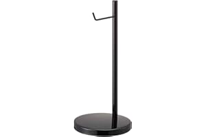 Yamazaki 2292 BAUTES Headphone Stand Round, black, Steel, Minimalist, 13 x 13 x 28 cm