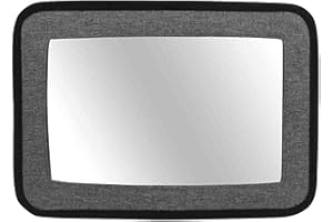 Bebe Style Baby Car Mirror for Back Seat with Car Headrest Tablet Holder for Kids, Wide Crystal Clear View Car Seat Mirror, Child Monitoring or Entertainment During Travel, 1-Pack