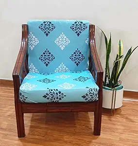 BRICK HOME Stretchable Sofa Seat Cover 10 Seater Floral Printed Sofa Seat Cover Elastic, 21 X 21 Inches ( Pack of 10 )