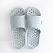 Produktbild fankou The bathroom slippers summer female indoor exposed bath water leaks and deodorization and stylish, minimalist cool slippers men and women anti-slip ,41-42, blue and gray
