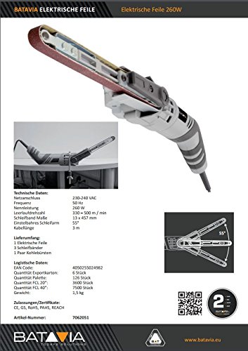 Batavia Elektrofeile, Mini Bandschleifer, 7062051 - 4