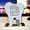 WEHATKE Customized/Personalized Dental Dooctor Office Sign with qr code inShape of a tooth | Gift For Doctor/Dentiest
