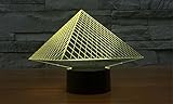SmartEra® 7 Farben ändern 3D optische Täuschung USB Powered ägyptischen Pyramiden touch-Tasten Stimmungs Lampen Beleuchtung Gadget Schreibtischlampe - 3