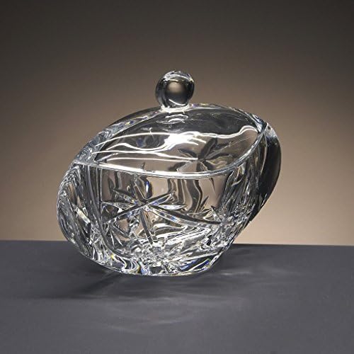 Crystal box, sweets, Bohemia, collection "ORBIT", 14 cm. high.