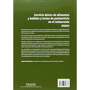 Servicio básico de alimentos y bebidas y tareas de postservicio en el restaurante