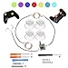 Produktbild ACTMODZ Transparent Analog DIY LED Light Daumen Sticks Mod Klar Thumbsticks für PS4 Xbox One Controller 7 Farben Repair Tools