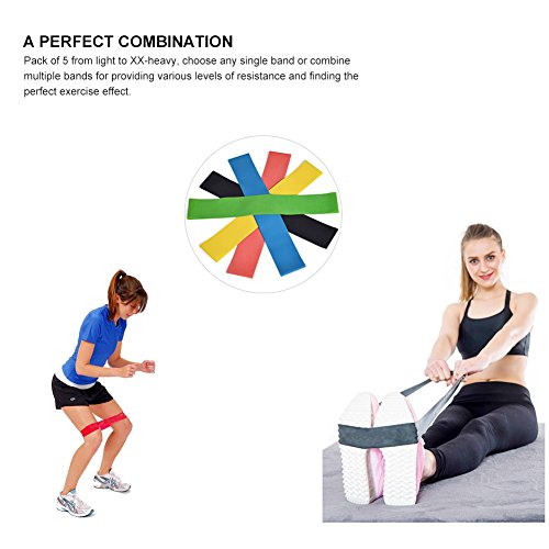 RUNACC Fitnessband Set Latex Gymnastikbänder Widerstandsbänder für Krafttraining, Bodybuilding, Powerlifting & Fitness - 3