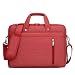 Produktbild 15-17 Zoll Wasserfeste Multifunktionale Laptop Hülle Notebooktasche Laptoptasche Laptop-Umhängetasche mit Griff und Schulterriemen aus strapazierfähigem Rot