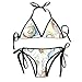 Produktbild Women's Thong Bikini Suit Swimsuit Awesome Elephant Ball Sexy Bikini Set 2 Piece