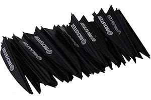 BICASTER Pfeil Federn 1.75 Zoll Gummi Pfeilfedern for Bogenpfeile - 50 Stück