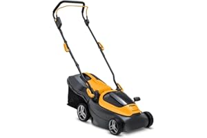 Stiga Tagliaerba a Batteria Collector 136e Kit, Per Giardini Fino a 250 m², Larghezza Taglio 34 cm, Batteria ePower da 20 V (2 x 2 Ah), 550 W, 2 Batterie e Caricatore Inclusi, giallo