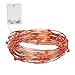 Produktbild NONMON 100er LED Draht 10 Meter Micro Lichterkette Batteriebetrieb Kupferdraht LED - Rot