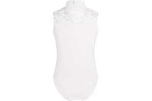 iEFiEL Bambine Vestito da Balletto Leotard Body da Ginnastica Artistica Abito da Ballo Allenamento Performace Lezione Dancewear 5-14 Anni
